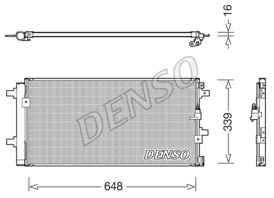 Kondensator, Klimaanlage Denso DCN02043 von Denso