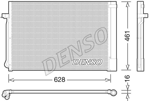 Kondensator, Klimaanlage Denso DCN05013 von Denso