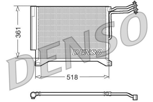 Kondensator, Klimaanlage Denso DCN05100 von Denso