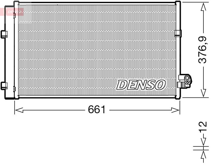 Kondensator, Klimaanlage Denso DCN05106 von Denso