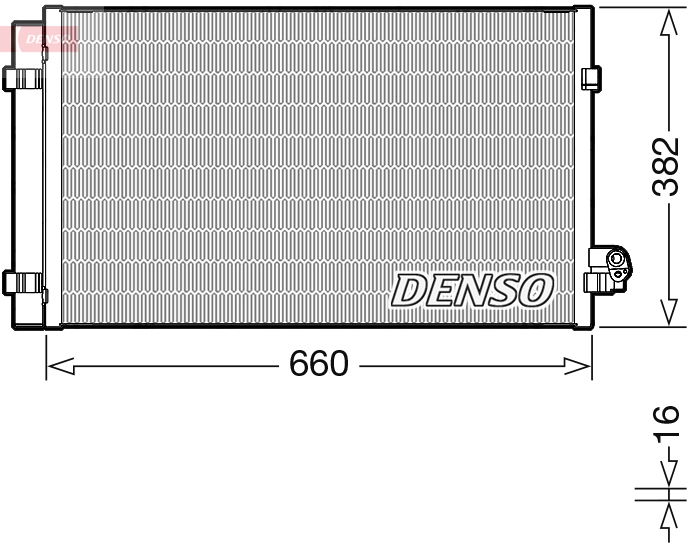 Kondensator, Klimaanlage Denso DCN05107 von Denso