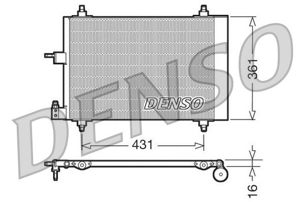 Kondensator, Klimaanlage Denso DCN07009 von Denso