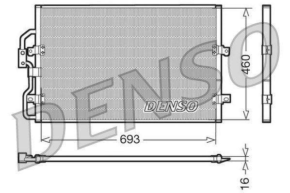 Kondensator, Klimaanlage Denso DCN07040 von Denso