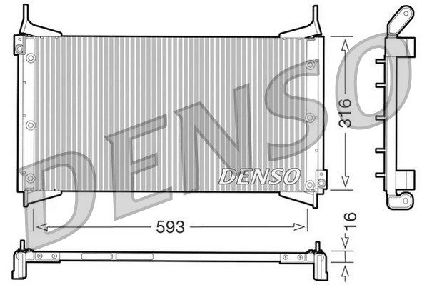 Kondensator, Klimaanlage Denso DCN09012 von Denso