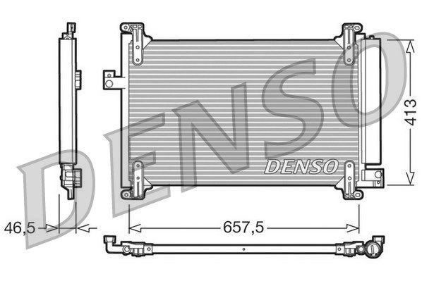 Kondensator, Klimaanlage Denso DCN09083 von Denso