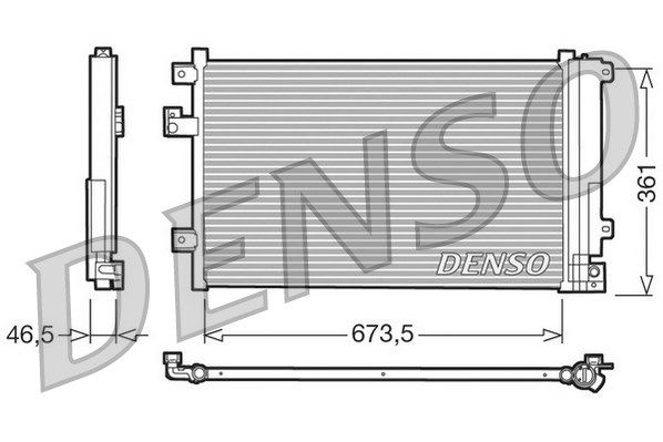 Kondensator, Klimaanlage Denso DCN09084 von Denso