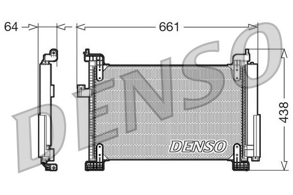 Kondensator, Klimaanlage Denso DCN09085 von Denso