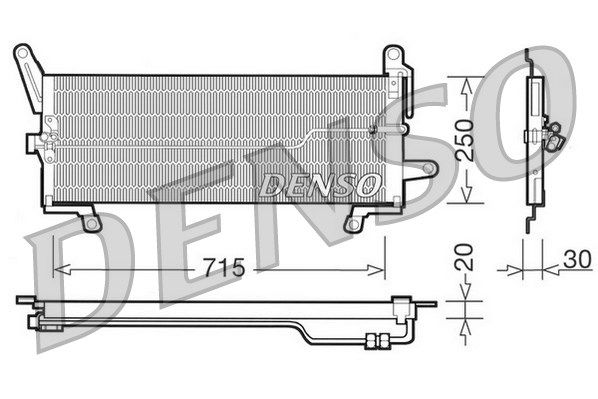 Kondensator, Klimaanlage Denso DCN09097 von Denso