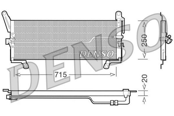 Kondensator, Klimaanlage Denso DCN09098 von Denso