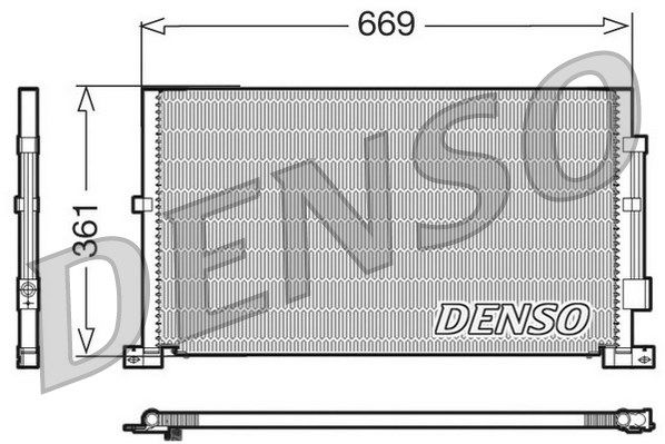 Kondensator, Klimaanlage Denso DCN10012 von Denso