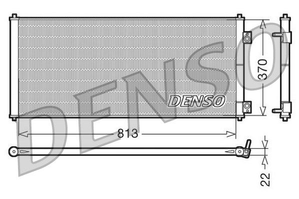 Kondensator, Klimaanlage Denso DCN10018 von Denso