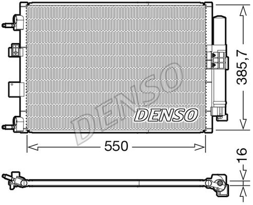 Kondensator, Klimaanlage Denso DCN10046 von Denso