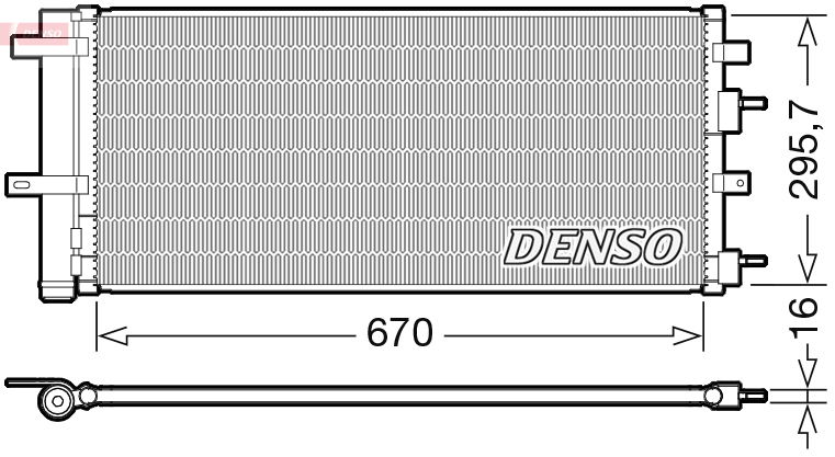 Kondensator, Klimaanlage Denso DCN10053 von Denso