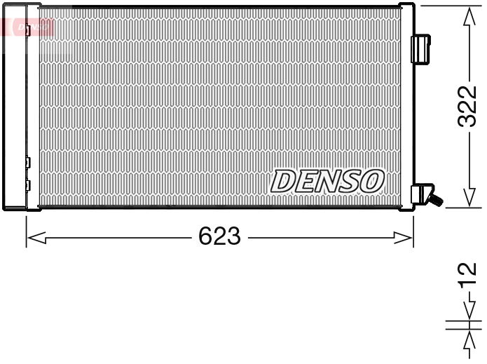 Kondensator, Klimaanlage Denso DCN11010 von Denso