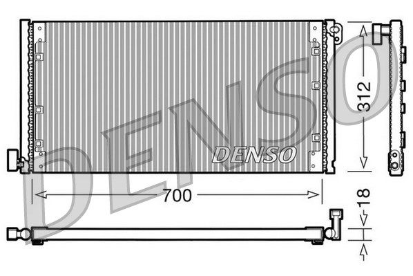 Kondensator, Klimaanlage Denso DCN12001 von Denso