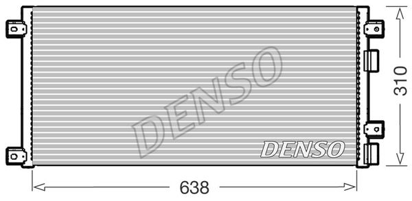 Kondensator, Klimaanlage Denso DCN12006 von Denso