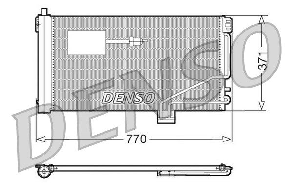 Kondensator, Klimaanlage Denso DCN17015 von Denso