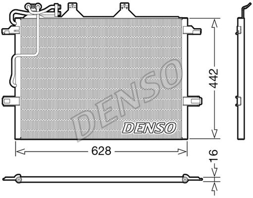 Kondensator, Klimaanlage Denso DCN17018 von Denso