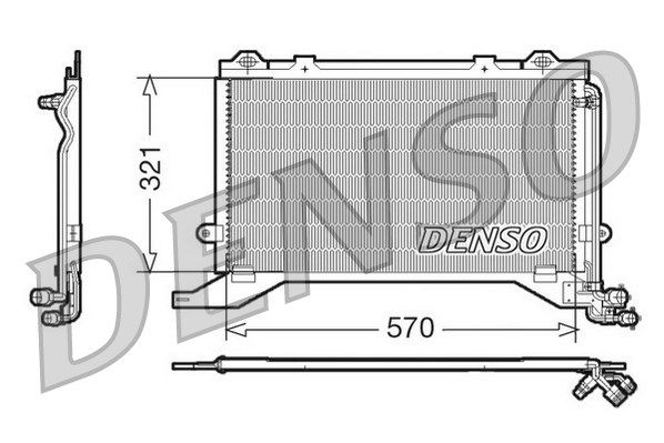 Kondensator, Klimaanlage Denso DCN17020 von Denso