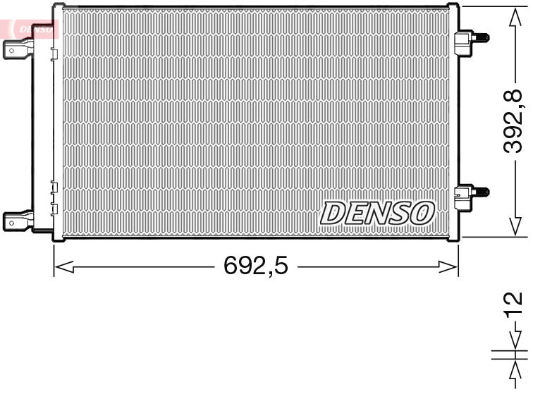 Kondensator, Klimaanlage Denso DCN20047 von Denso