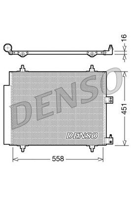 Kondensator, Klimaanlage Denso DCN21005 von Denso