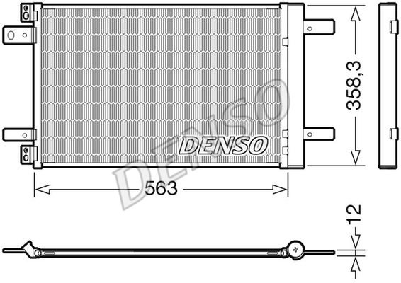 Kondensator, Klimaanlage Denso DCN21032 von Denso