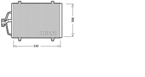 Kondensator, Klimaanlage Denso DCN23003 von Denso