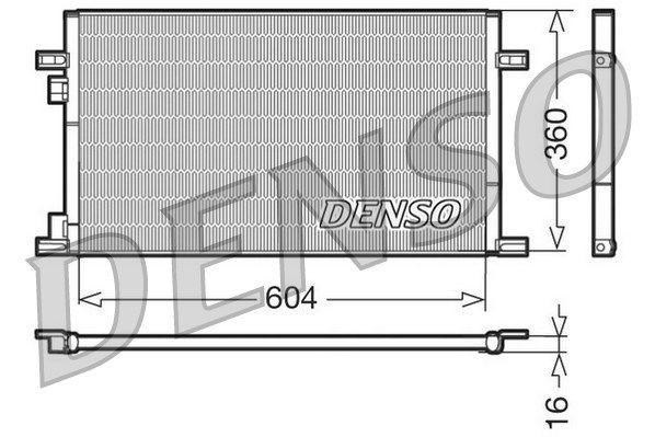 Kondensator, Klimaanlage Denso DCN23019 von Denso