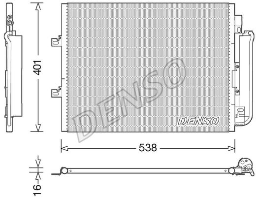 Kondensator, Klimaanlage Denso DCN23026 von Denso