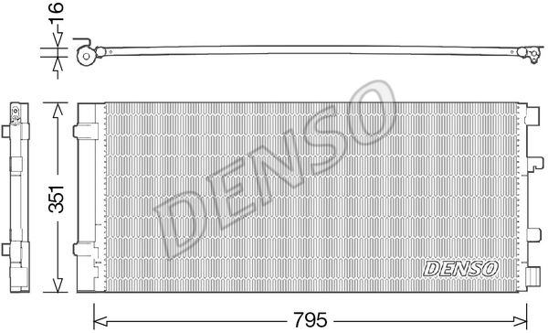 Kondensator, Klimaanlage Denso DCN23037 von Denso