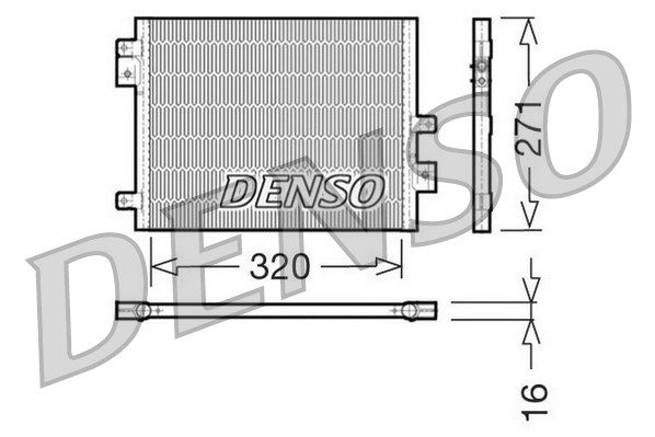 Kondensator, Klimaanlage Denso DCN28002 von Denso