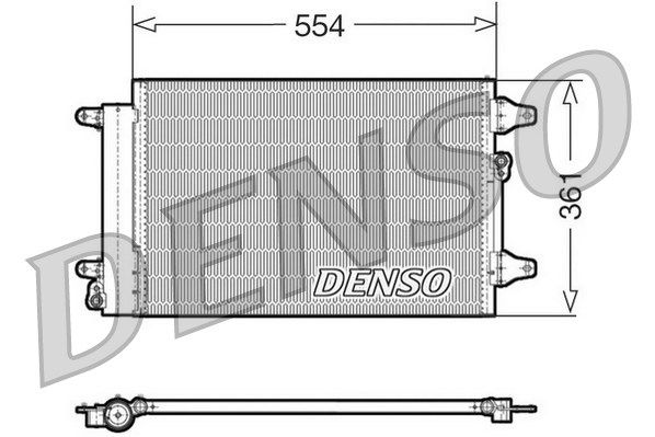 Kondensator, Klimaanlage Denso DCN32015 von Denso