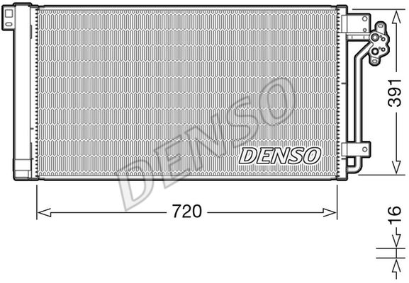 Kondensator, Klimaanlage Denso DCN32020 von Denso