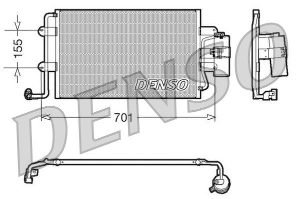 Kondensator, Klimaanlage Denso DCN32025 von Denso