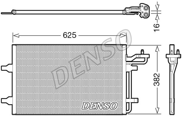 Kondensator, Klimaanlage Denso DCN33009 von Denso