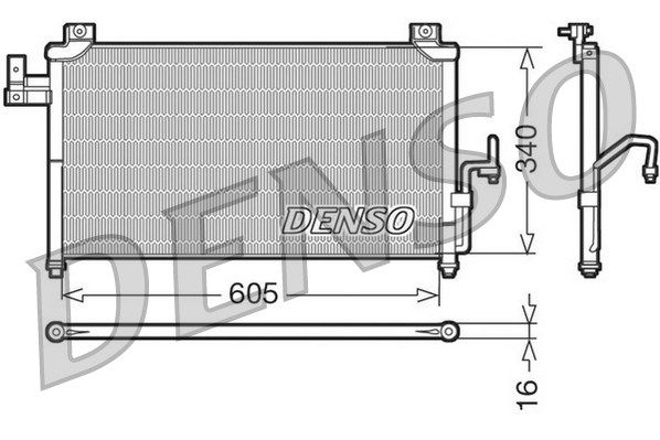 Kondensator, Klimaanlage Denso DCN44005 von Denso