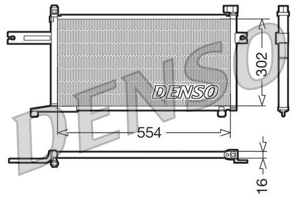 Kondensator, Klimaanlage Denso DCN46005 von Denso