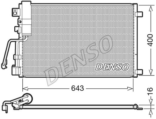 Kondensator, Klimaanlage Denso DCN46008 von Denso