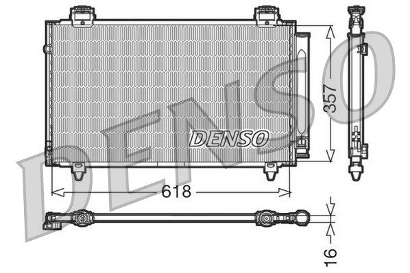 Kondensator, Klimaanlage Denso DCN50004 von Denso