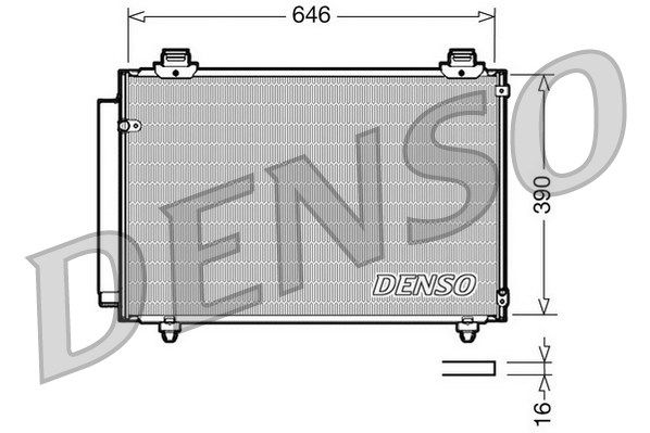 Kondensator, Klimaanlage Denso DCN50035 von Denso