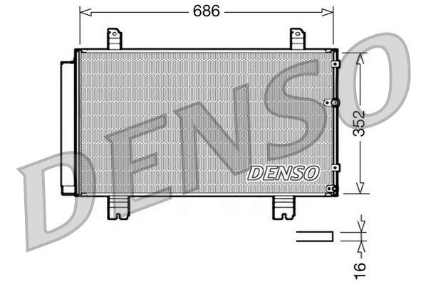 Kondensator, Klimaanlage Denso DCN51002 von Denso