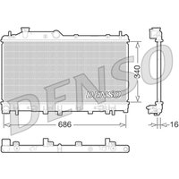 Kühler, Motorkühlung DENSO DRM36015 von Denso