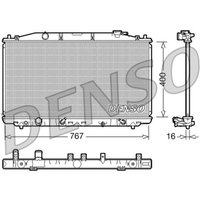 Kühler, Motorkühlung DENSO DRM40025 von Denso