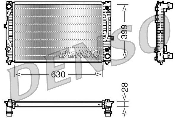 Kühler, Motorkühlung Denso DRM02031 von Denso