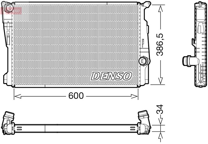 Kühler, Motorkühlung Denso DRM05122 von Denso