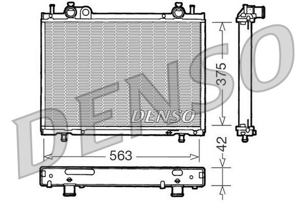 Kühler, Motorkühlung Denso DRM09021 von Denso