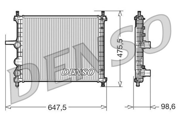 Kühler, Motorkühlung Denso DRM09038 von Denso