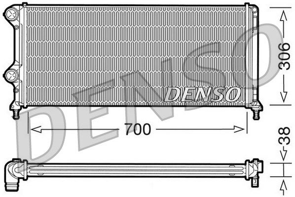 Kühler, Motorkühlung Denso DRM09060 von Denso