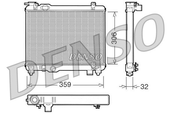 Kühler, Motorkühlung Denso DRM09082 von Denso