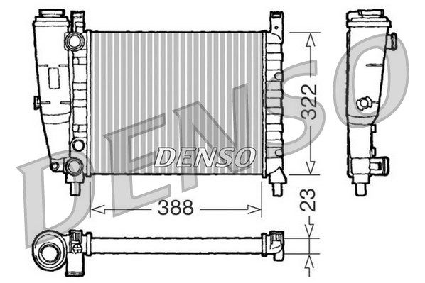 Kühler, Motorkühlung Denso DRM09142 von Denso